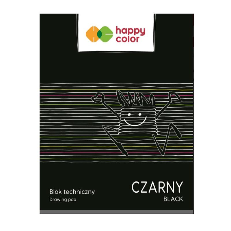 Blok A3 Techniczny czarny HAPPY COLOR 170g