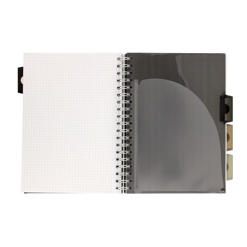 Kołozeszyt A4 100k PUKKA PAD Project Book 3102(BK)-WPC czarnolimonkowy