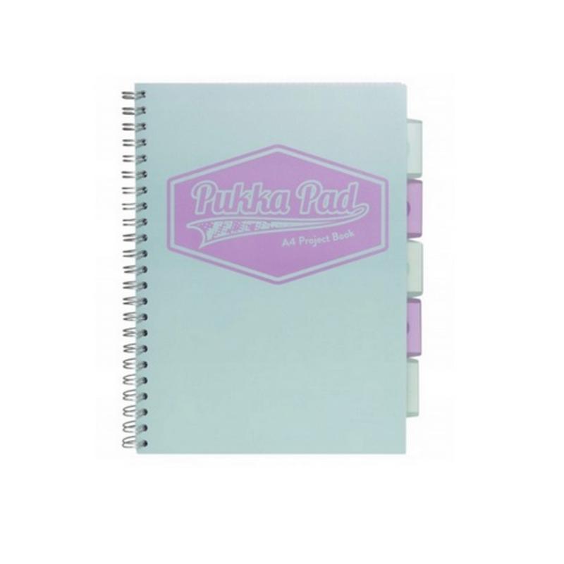 Kołozeszyt A4 100k PUKKA PAD Project Book 3017(TL)-WPC kolor pastelowy morski