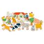 DJECO Drewniana układanka magnetyczna MOTYWY Z FARMY DJ03110