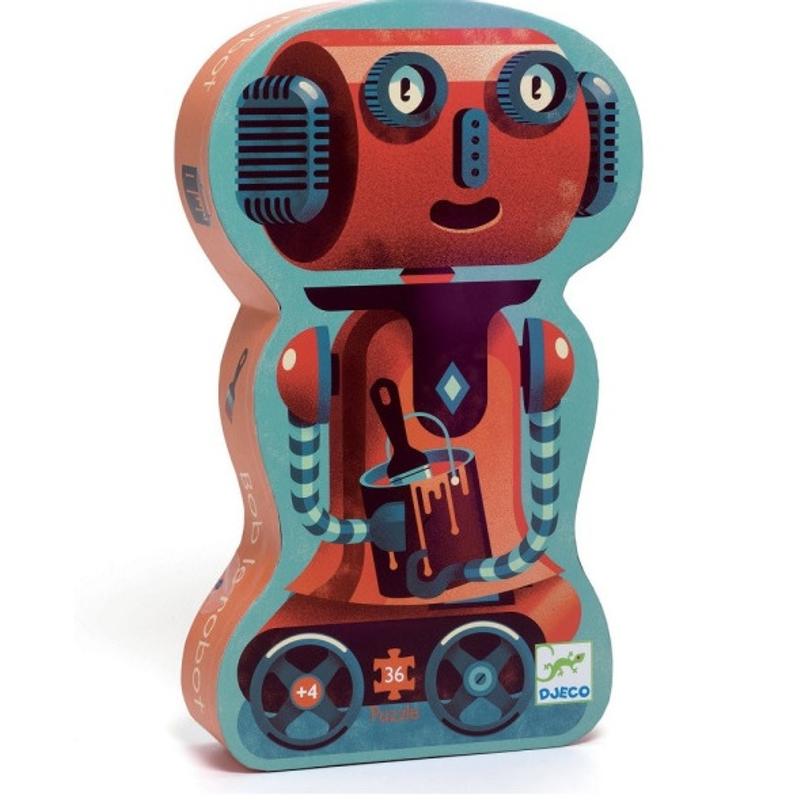 DJECO Puzzle tekturowe ROBOT BOB 36-el. DJ07239