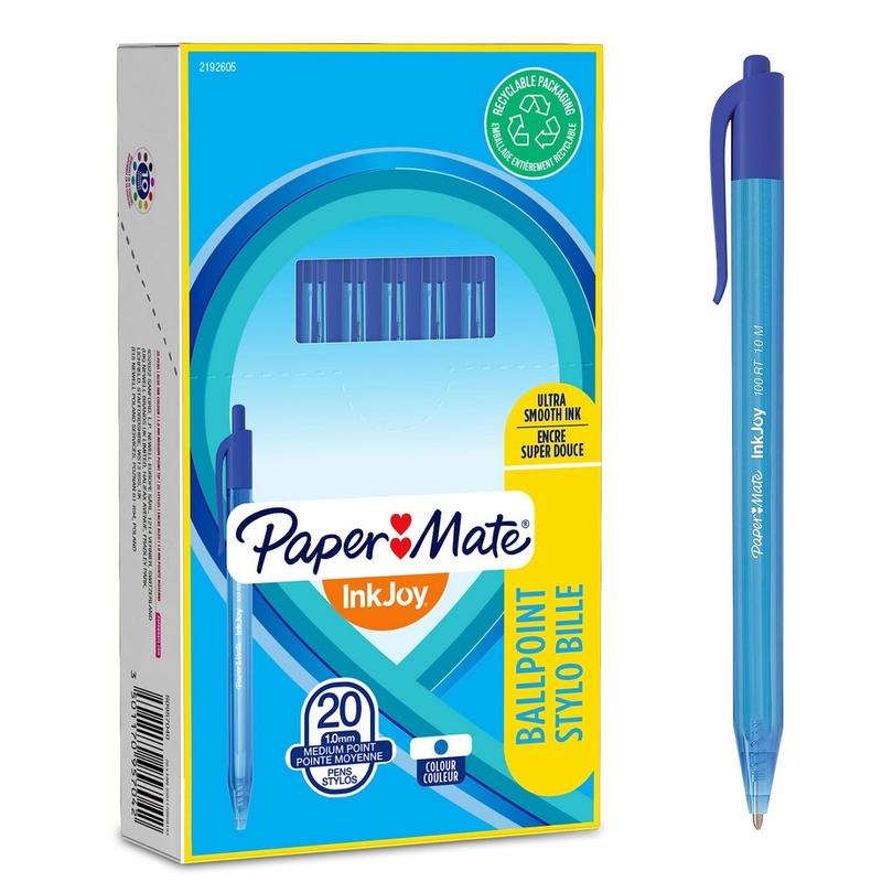 Długopis Paper Mate InkJoy 100RT automatyczny - niebieski