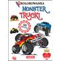 MARTEL Kolorowanka MONSTER TRUCK I z naklejkami  20 stron