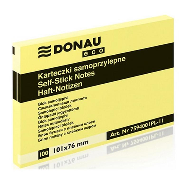Notes samoprzylepny 76x101  DONAU ECO - 100 kartek