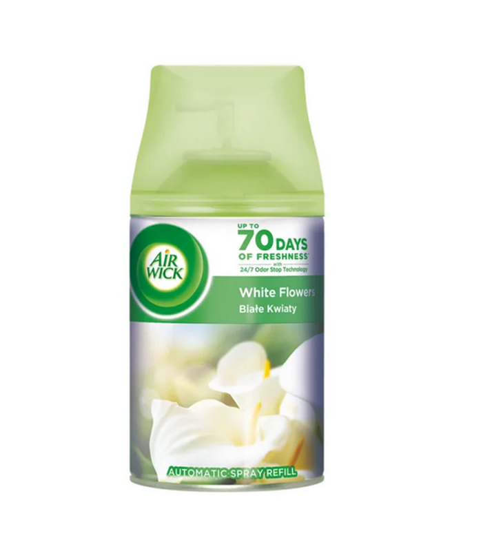 Odświeżacz powietrza AIR-WICK spray 250ml - zapas/wkład White Flowers