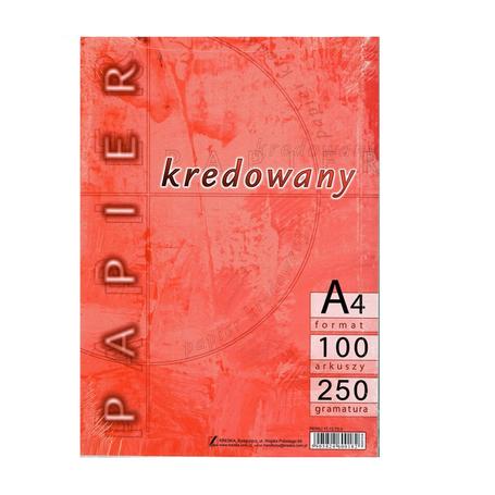 Papier A4 KRESKA kredowy 250g  a 100ark.