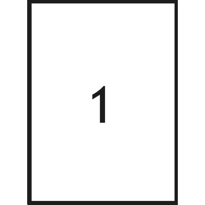 Papier samoprzylepny czerwony PROTOS  210 x 297 - opakownie 10 arkuszy