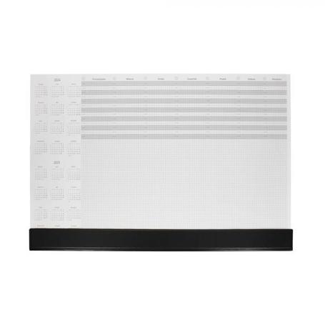 Podkład na biurko z listwą PANTA PLAST w kratkę 470mm x 330mm