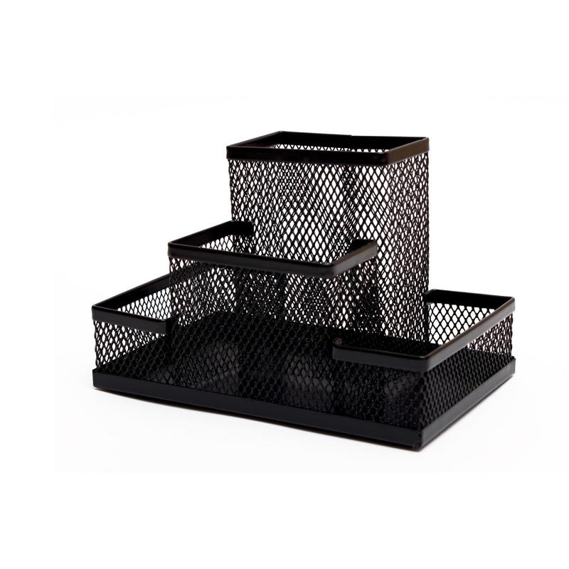 Przybornik metalowy 4 dzielny 4A - czarny