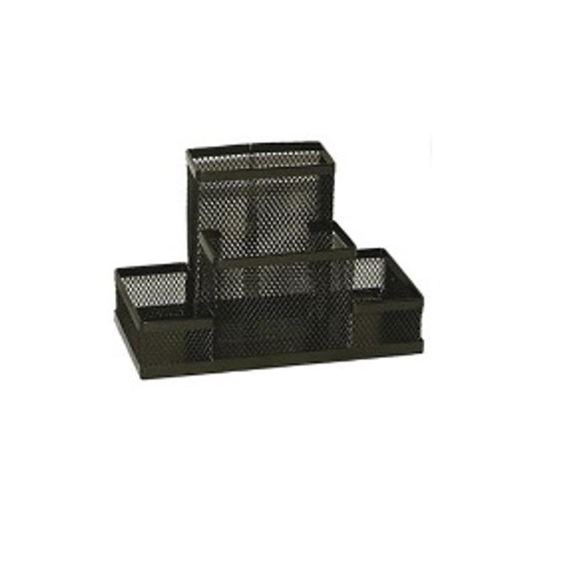 Przybornik metalowy 4 dzielny 4A - czarny