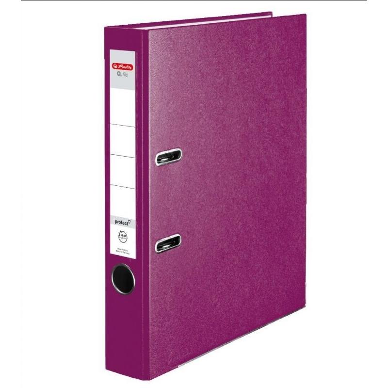 Segregator A4 5cm HERLITZ Jagodowy