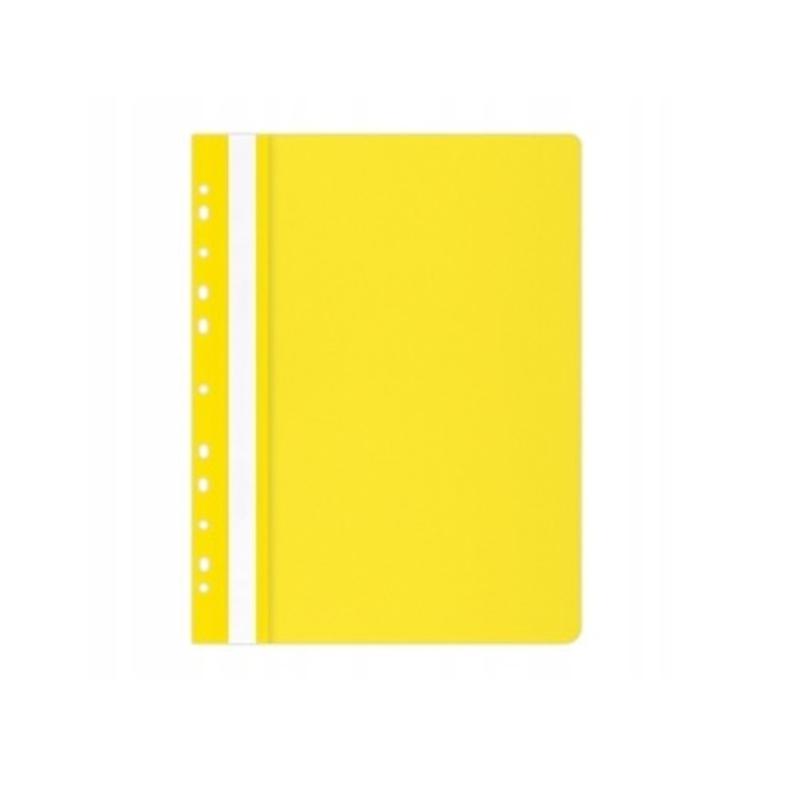 Skoroszyt plastikowy A5 PCV TRES wpinany żółty
