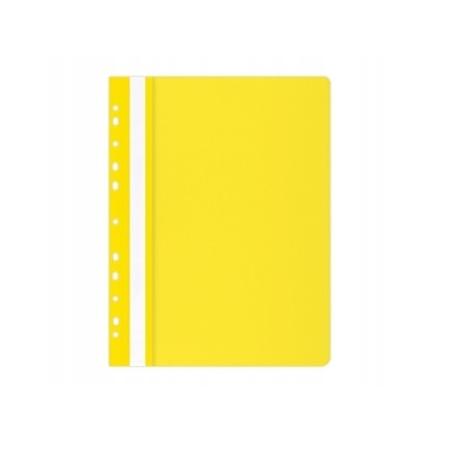 Skoroszyt plastikowy A5 PCV TRES wpinany żółty