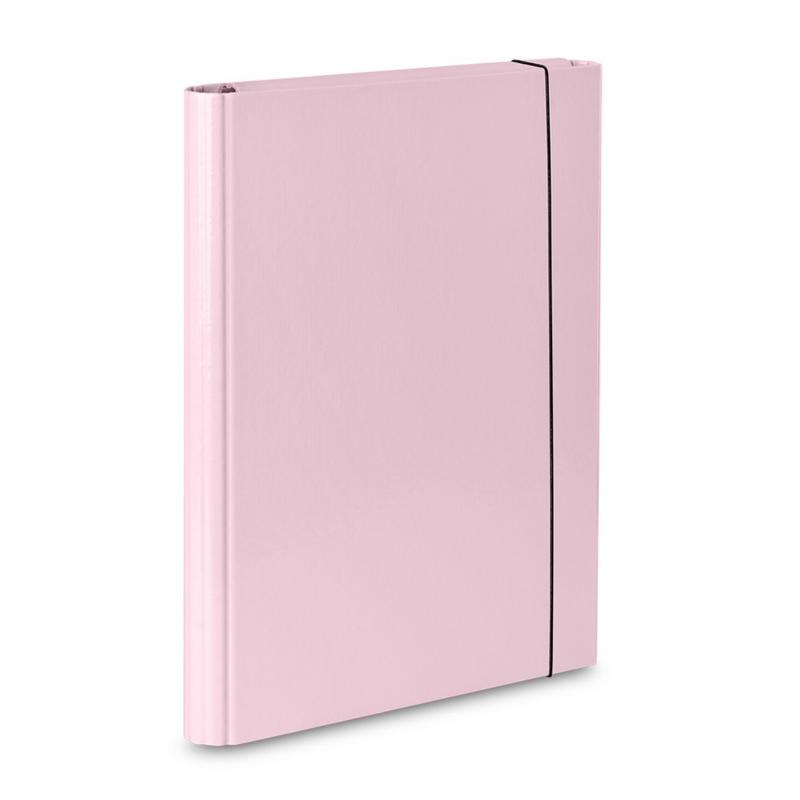 Teczka skrzydłowa z gumką A4  VAUPE FCK - pastelowy róż