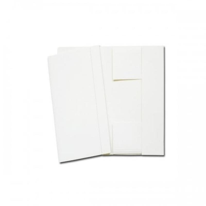 Teczka z gumką Barbara A4 biała - LUX 250g