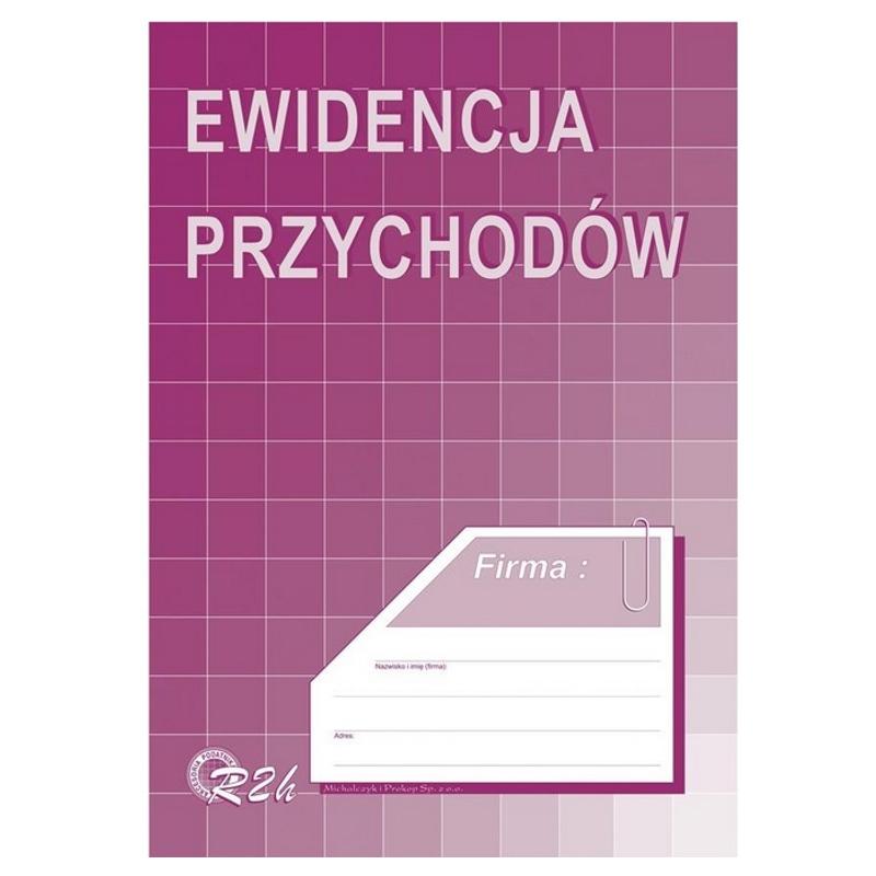 Druk Ewidencja przychodów A4 R2h dla ryczałtowców