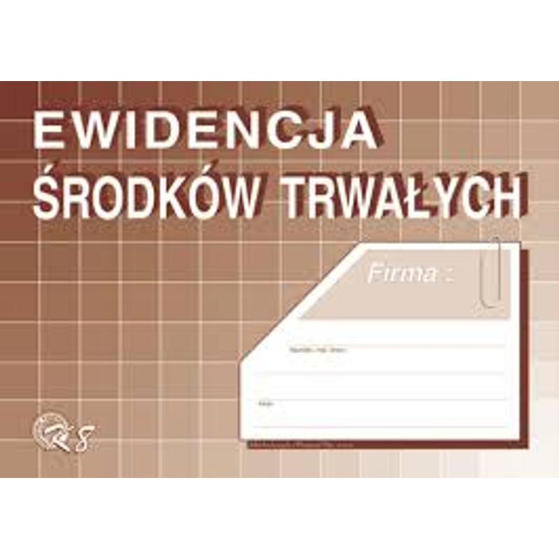 Druk Ewidencja środków trwałych A5 K8