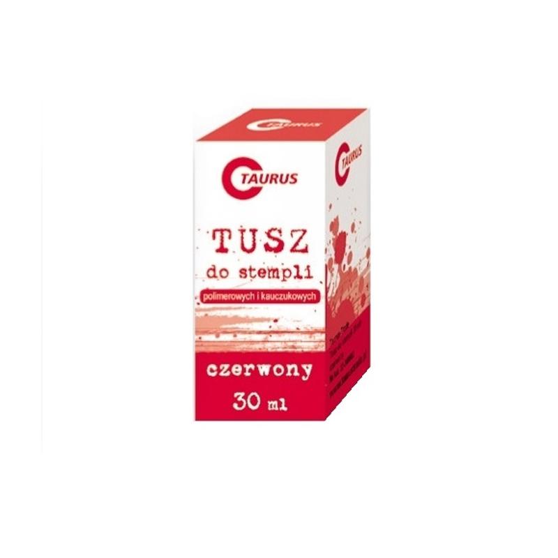 Tusz do stempli TAURUS 30ml - czerwony