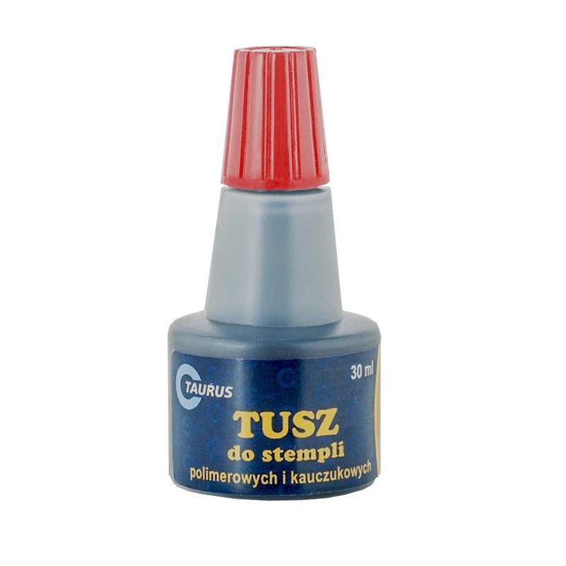 Tusz do stempli TAURUS 30ml - czerwony