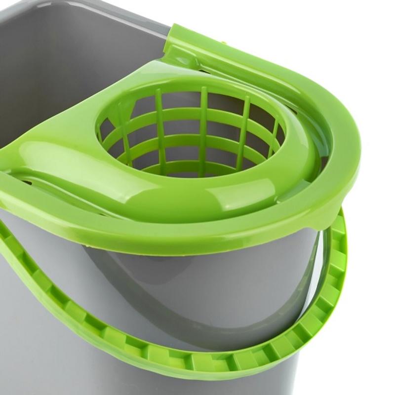 Wiadro plastikowe exclusive z wyciskaczem - 14l mix kolorów