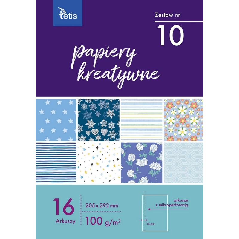 Zestaw papierów kreatywnych TETIS A4