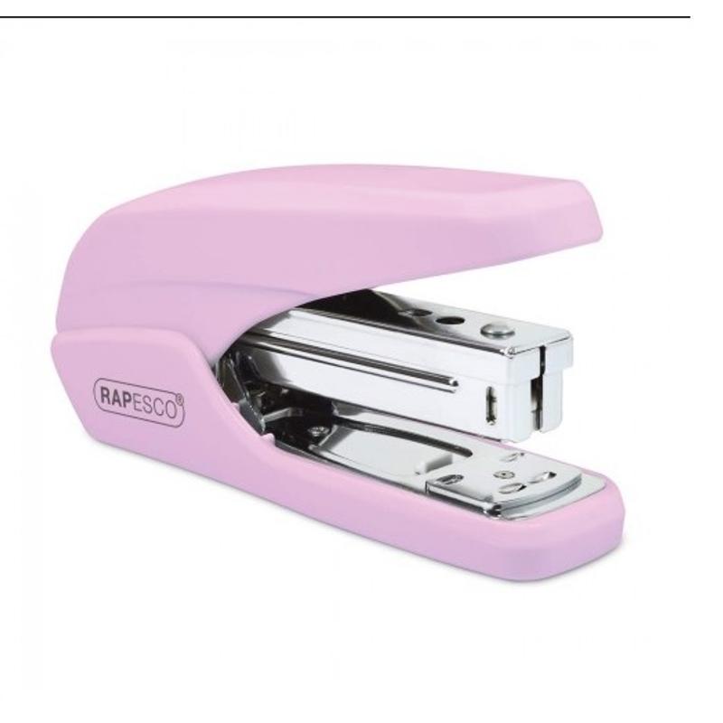 Zszywacz RAPESCO X5 (25arkuszy) - pudrowy róż