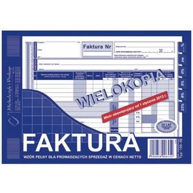 Druk Faktura A5 100-3E wielokopia