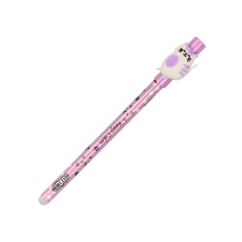 Długopis STRIGO wymazywalny ze skówką - Lazy Cats