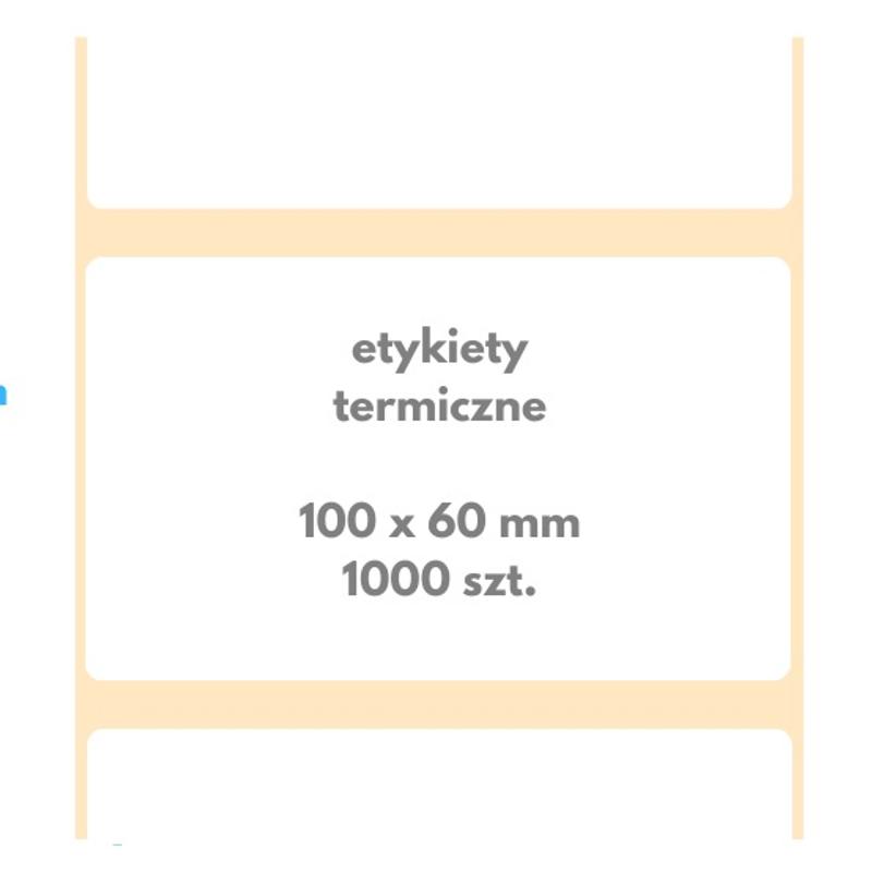 Etykieta termiczna 100X60  /500  gliza 40mm