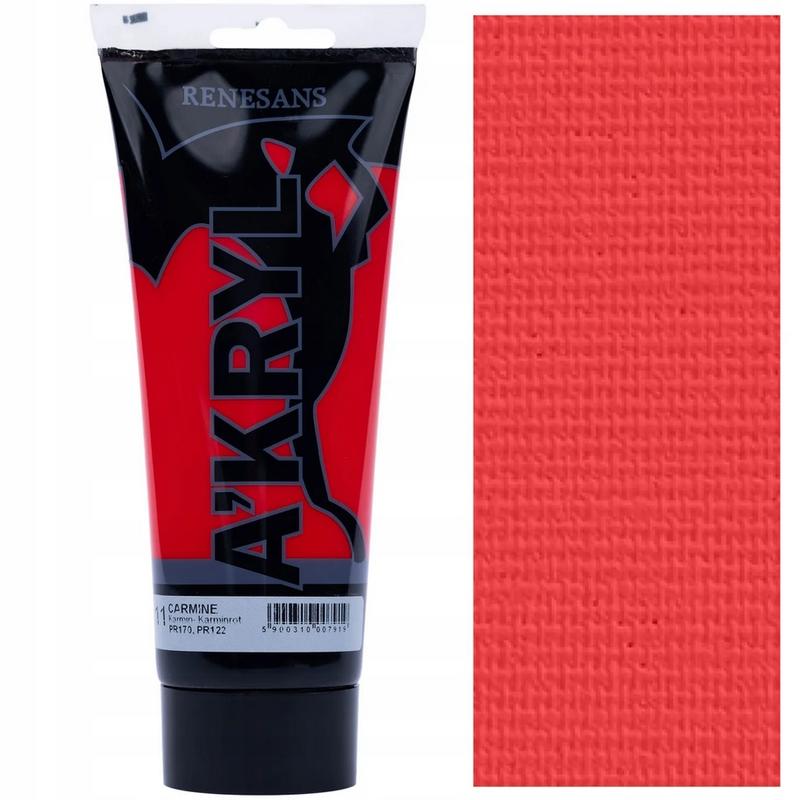 Farba akrylowa A’kryl RENESANS 200ml – karmin