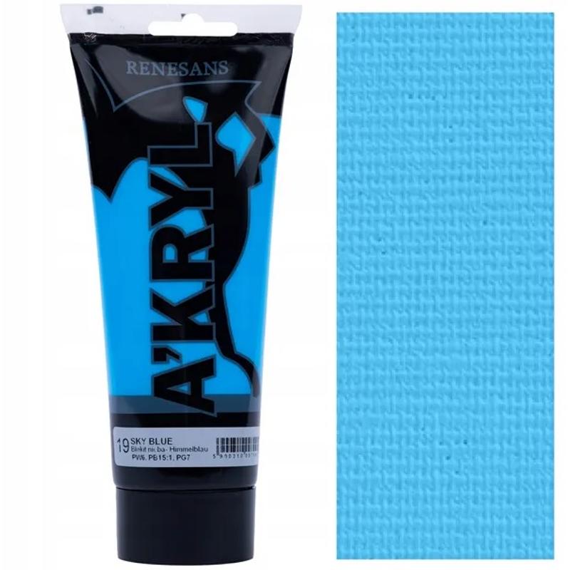 Farba akrylowa A’kryl RENESANS 200ml – biełękit Renesans