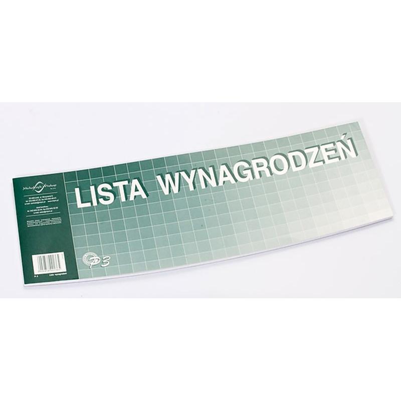 Druk Lista wynagrodzen P3