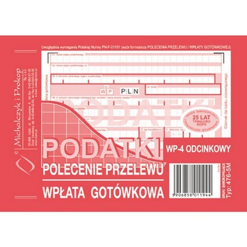 Druk polecenie przelewu 2odc.PODATKI A-6  471-5