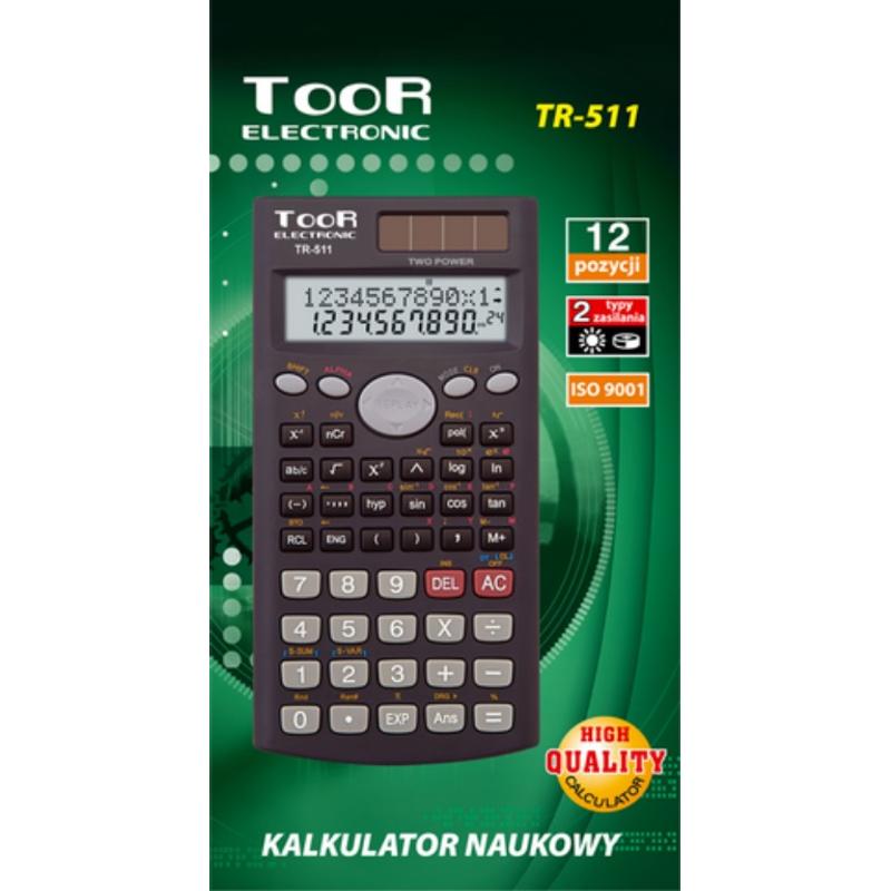 Kalkulator TOOR Electronic TR-511 - czarny  naukowy