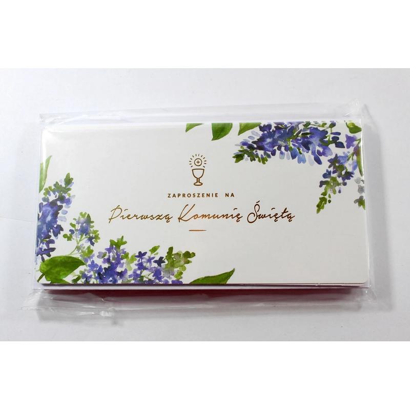 Karta okolicznościowa - Karnet  Zaproszenia komunijne