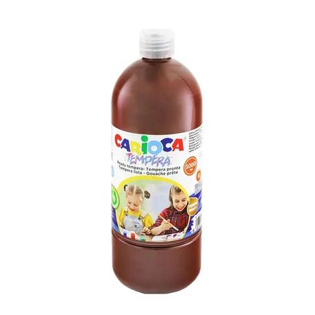 Farba tempera Carioca 1000ml brązowa