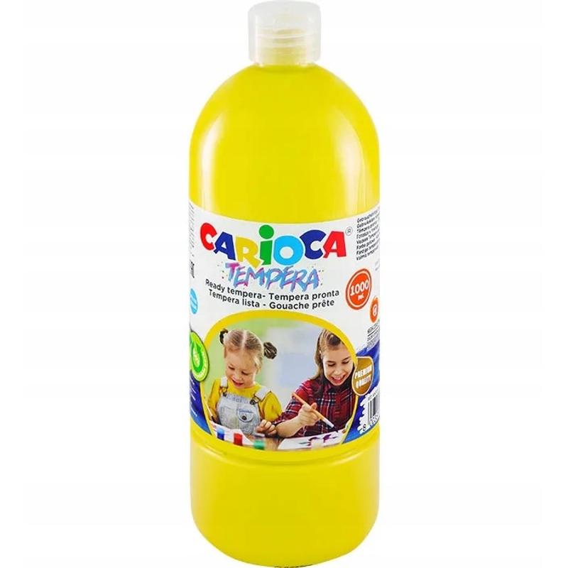 Farba tempera Carioca 1000ml żółta