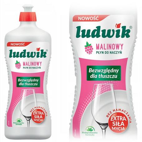 Płyn do naczyń LUDWIK 0,90l malinowy