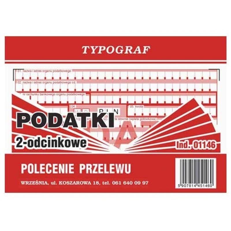 Druk polecenie przelewu 2odc WG A6 PODATKI 01146