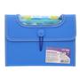 Teczka harmonijkowa  6  przegródkami  A-5 Strigo VFile PP - niebieska