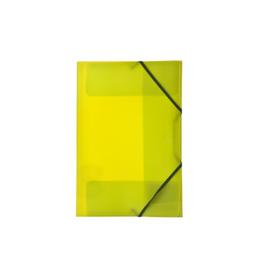 Teczka z gumką narożną PP plastikowa TETIS-BT624 - żółta