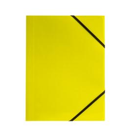 Teczka z gumką kolorowa A4 lakier TETIS BT600 - żółta