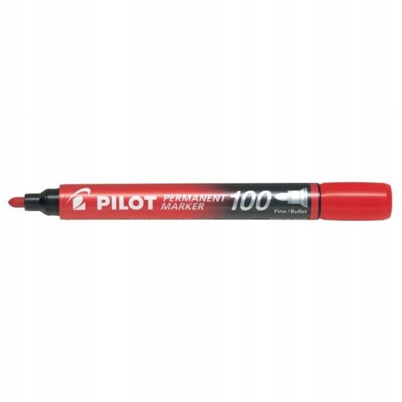 Marker PILOT SCA-100 CZERWONY- okrągła końcówka