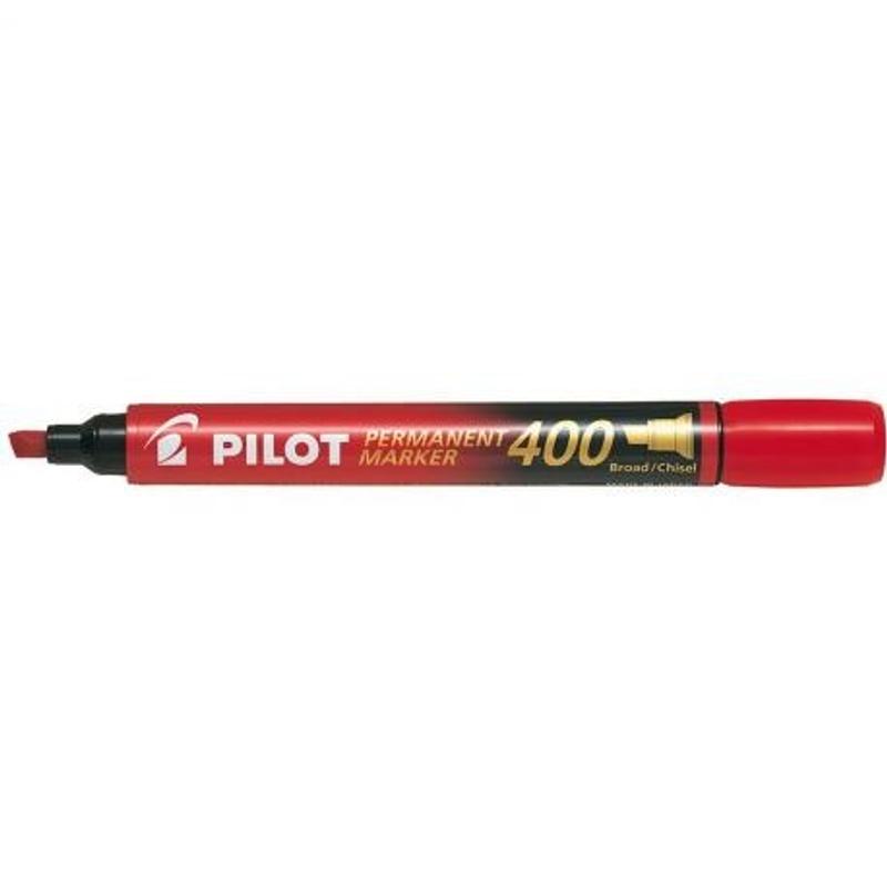 Marker PILOT SCA-400 CZERWONY - ścięta końcówka