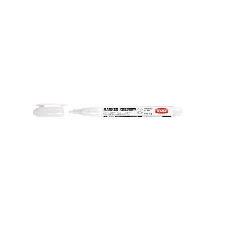 Marker kredowy TOMA 1,5mm biały TO-293