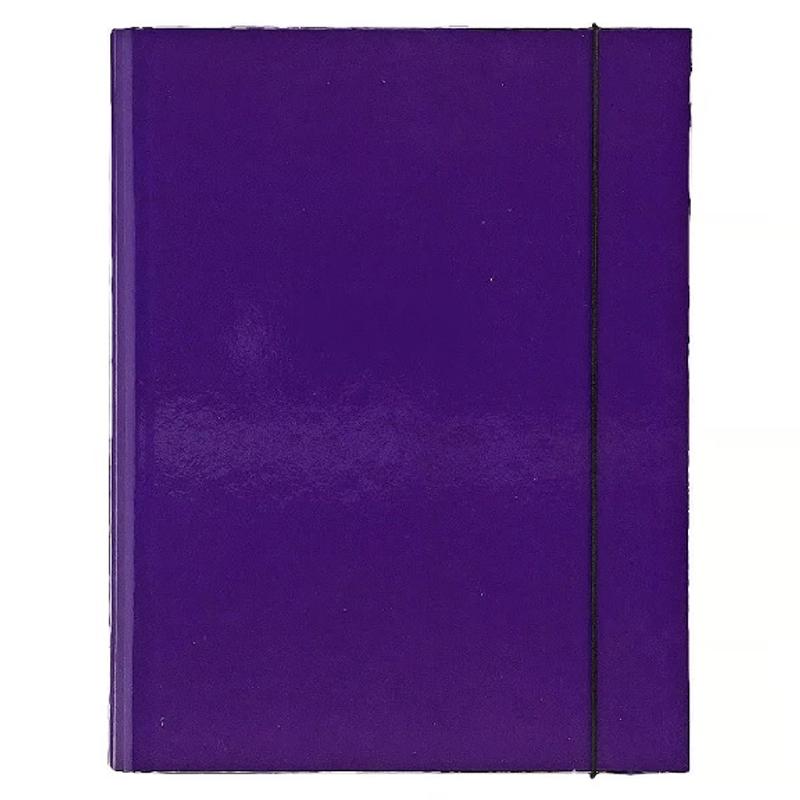 Teczka skrzydłowa z gumką A4 VAUPE FCK - fioletowa