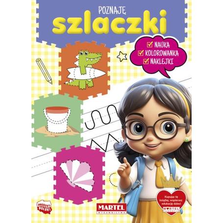 MARTEL Kolorowanka POZNAJĘ - szlaczki 24 strony + 30 naklejek