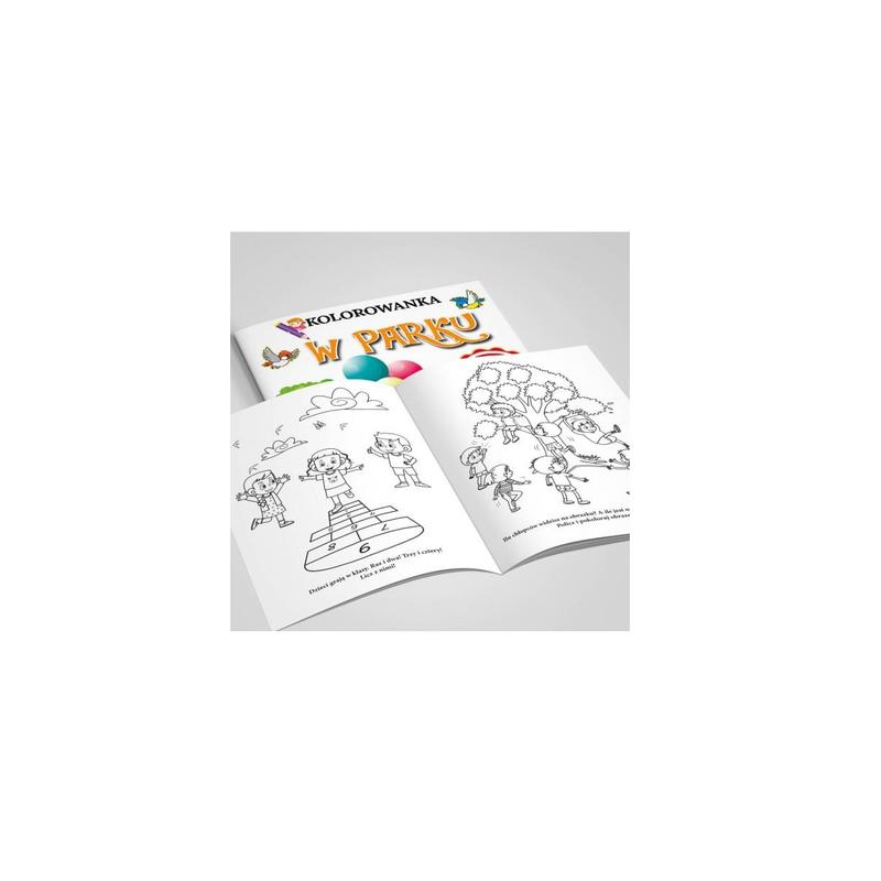 MARTEL Kolorowanka W PARKU z naklejkami 16 stron + 50 naklejek