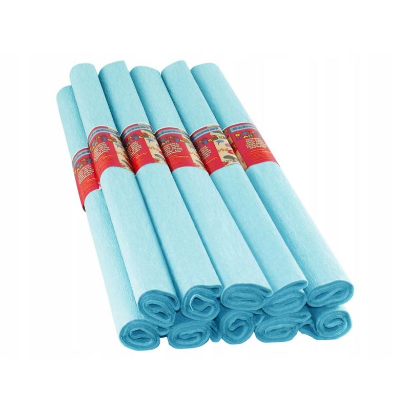 Bibuła marszczona FUN&JOY 50cm x 200cm  kolor lazurowy