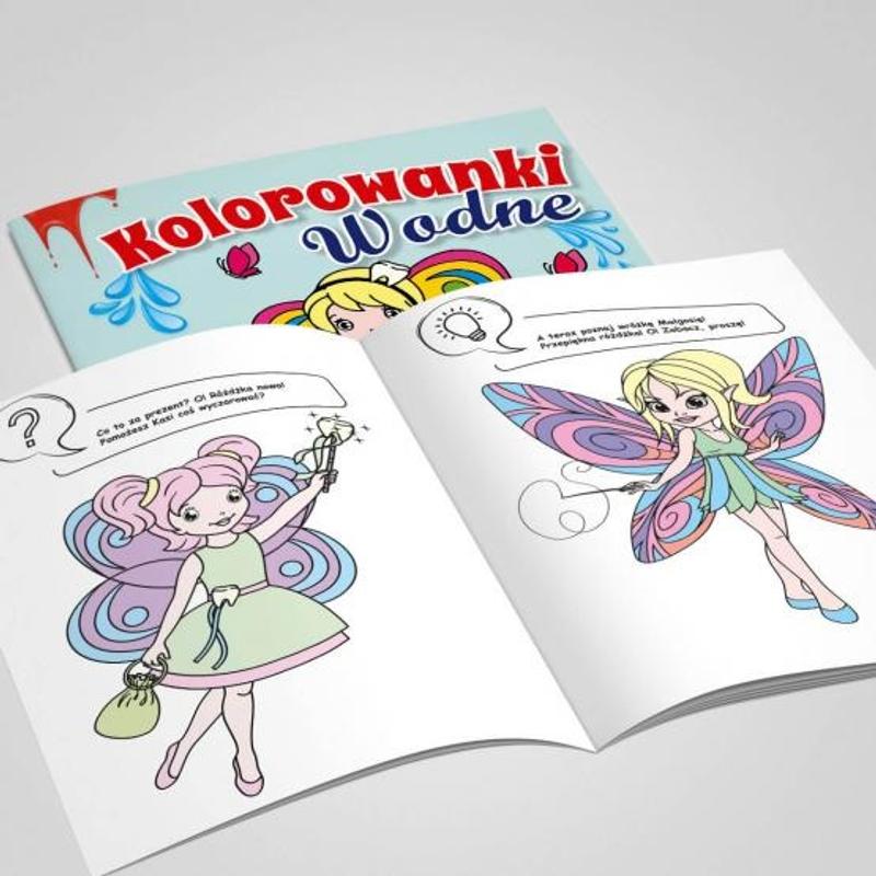 MARTEL Kolorowanka wodna WRÓŻKI a 90szt.